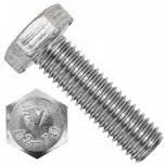 Sechskantschrauben mit Gewinde bis zum Kopf M 6x20 mm 8.8 verzinkt DIN 933 100 Stück
