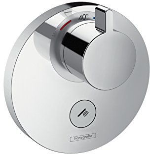 Hansgrohe 15742000 ShowerSelect S termostato empotrado de gran caudal con llave de paso y una salida libre, cromo