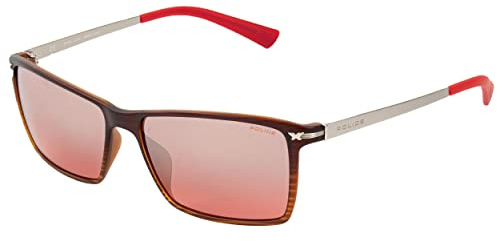 Police Men's S1957 Sunglasses, Red (Red Grad.Beige), One Size