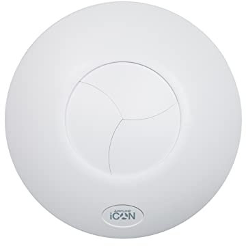 Airflow® iCON 15 Bathroom Extractor Fan - 100mm/4 - Energy Saving 9.4W, 19 l/s - Silent Iris Backdraught Shutter - Optional Humidity, PIR & Timer Modules Sold Separately | 3-Years Warranty