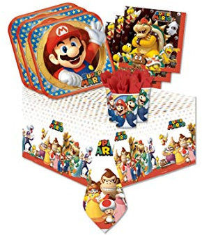 IRPot - Coordinato Compleanno Bambino Super Mario Bros 40 Persone