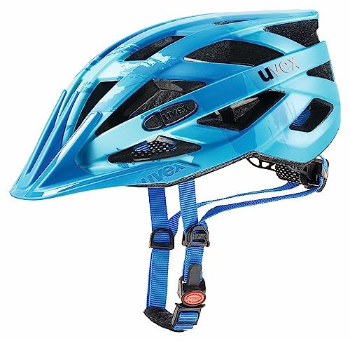 uvex i-vo CC Casque de vélo Mixte Adulte, Bleu Clair/Bleu Mat, Taille 56-60