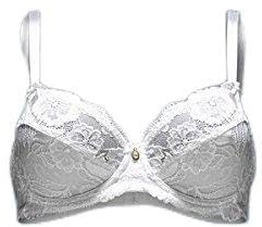 Belseno Lepel Reggiseno in Pizzo Balconcino Coppa B art. 251 colori Bianco Nero e Fard - Bianco 7