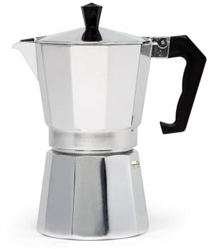 Epoca PES-3306 - Cafetera (Aluminio, Estufa, Aluminio, De café molido, Café expreso, 10.312 cm)