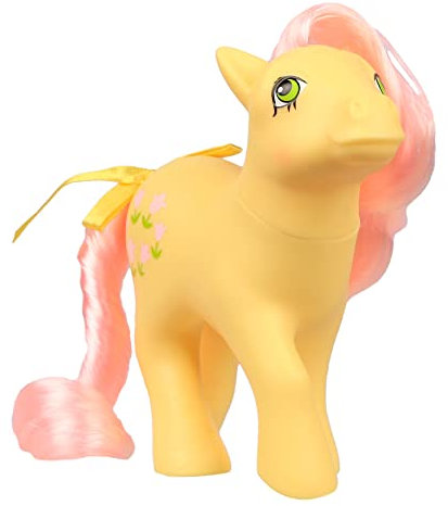 Basic Fun My Little Pony Blümchen Classic Pony, sammelbares Vintage-Pferde-Spielzeug für Kinder, Einhorn-Spielzeug für Jungen und Mädchen ab 3 Jahren