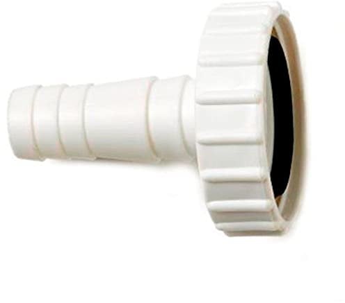 Merriway, BH01587 Single Appliance Connector for Washing Machine or Dishwasher, White 40mm