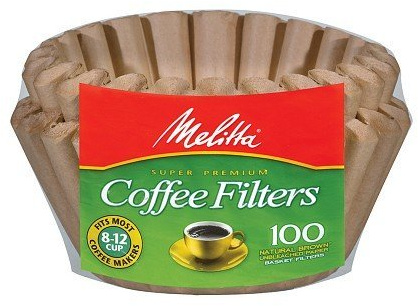 Melitta Basket Coffee Filters Natural Brown Unbleached 100 Count