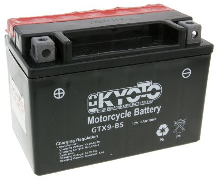 battery Kyoto 12V GTX9-BS MF maintenance free for Suzuki GSR 600 A ABS (2008)