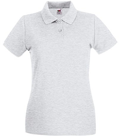 Fruit of the Loom Premium Polo Lady-Fit - Farbe: Ash - Größe: M