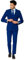 OppoSuits Modisch Party Einfarbige Anzüge für Herren - Mit Jackett, Hose und Krawatte, Blau (Navy Royale), 46 EU