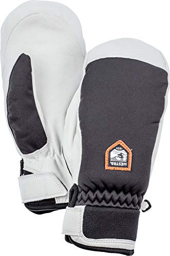 Hestra wasserdichte Damen-Skihandschuhe: Moje Winter Kaltwetter-Fäustlinge, Schwarz, 6