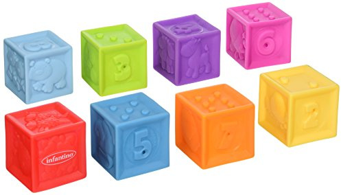 Sac vinyl avec 10 cubes souples - INFANTINO - 206711 - Sensoriels