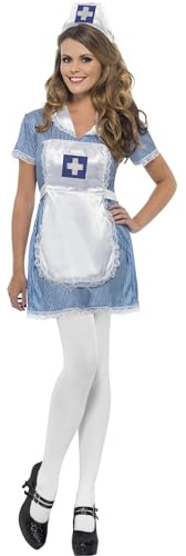 Smiffys Nurse Naughty Costume, Blue