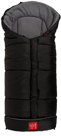Kaiser Iglu Thermo Fleece Fußsack, schwarz hellgrau