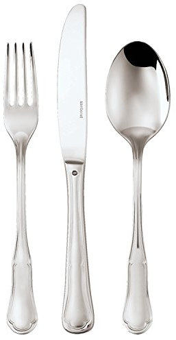 Sambonet 52597-83 Set Posate 36 Pezzi, Collezione Petit Baroque, Inox