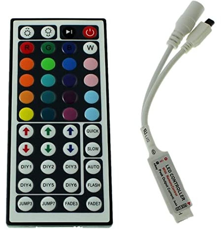 Mini RGB LED 44Key Controller 12V 72W RGB; 4-Pin Plug + Play