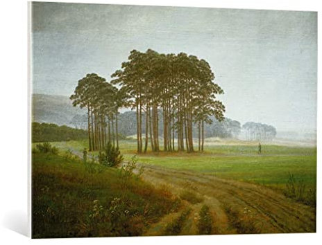 kunst für alle Leinwandbild: Caspar David Friedrich Der Mittag - hochwertiger Druck, Leinwand auf Keilrahmen, Bild fertig zum Aufhängen, 95x65 cm