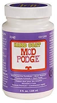 Mod Podge Satin Hartueberzug 8 oz, Synthetisches Material, Weiß, 10.8 x 6.4 x 6.4 cm, 1 Einheiten, 227 g