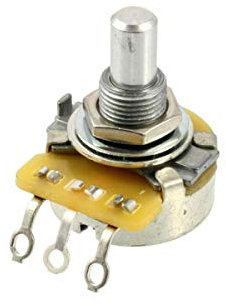 Allparts EP-0886-000 CTS Potentiometer (Poti, 500K, logarythmisch, glatte Achse)