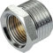 PLUMBING4HOME 3/4 x 1/2 mâle x femelle de réduction mamelon raccords union laiton chromé Argenté