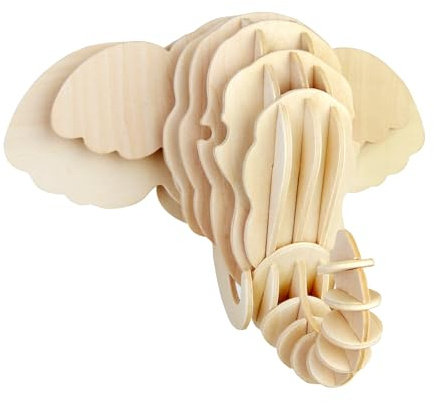 Quay Elephant Head Woodcraft Construction Kit FSC