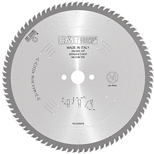 CMT 284.092.14P - Sega circolare per alluminio 350x32x3.2 z = 92 tcg 5 gradi pos, Nero