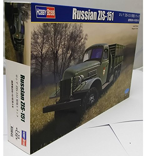 Hobbyboss 1:35 Scale Russian ZIS-151 Cargo Truck Assembly Authentic Kit, 19.8 x 6.7 x 7.8 centimetres