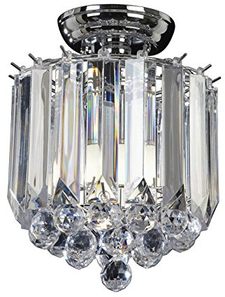 Endon FARGO-CH Chrome effect plate Flush Light Fitting