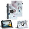 NAUC Tablet Schutzhülle kompatibel mit Medion Lifetab 10 10.1 Zoll Hülle Tasche Standfunktion 360° Drehbar Cover Universal Case, Farben:Motiv 10