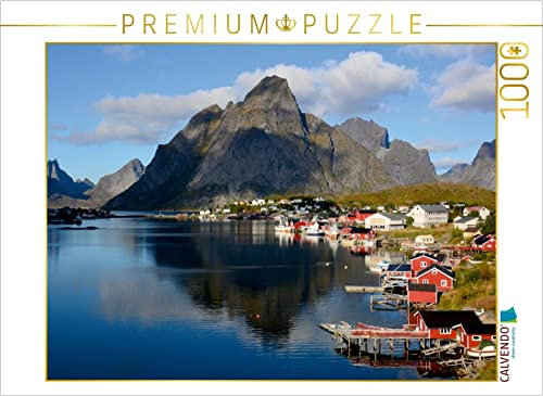 CALVENDO Puzzle Reine/Moskenesøya 1000 Teile Puzzle quer | 1000 Teile Lege-Größe 64 x 48 cm Foto-Puzzle für glückliche Stunden