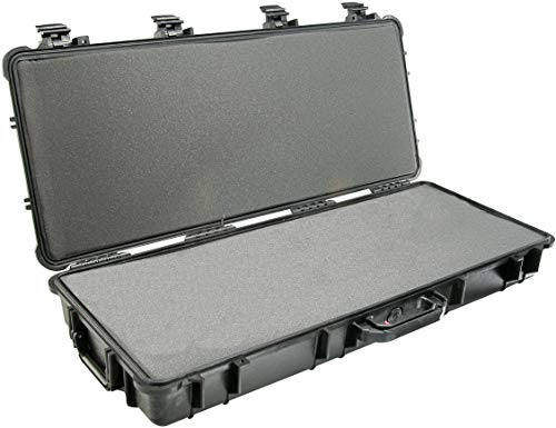 PELI 1700 Long Case for Camera Tripods or Shooting Sport Rifles, IP67 Watertight and Dustproof, 87L Capacity, Made in US, With Customisable Foam Inlay, Black