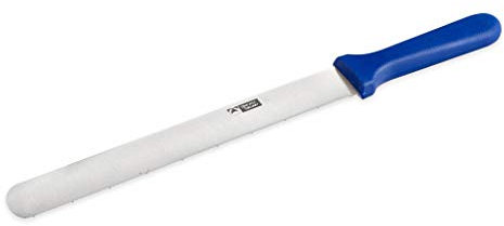 Thermohauser 5000266042 Cuchillo de Panadero (Acero), Sierra Unilateral, plástico, Hoja de 26 cm, Mango Azul