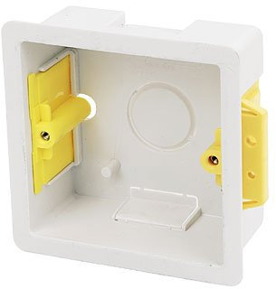 Appleby Plastic Single Dry Lining Plasterboard Wall Box 35mm