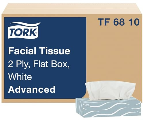 Tork TF6810 Advanced Extra Soft- 2-Ply Facial Tissue- 100/Box- 30 Boxes/Carton- WE