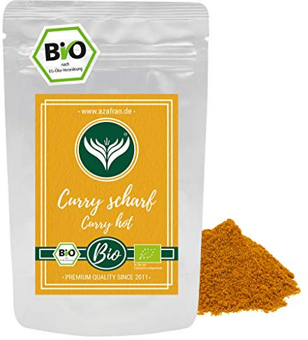 Azafran BIO Curry Pulver, Currypulver indisch (scharf) Madras Richtung 250g