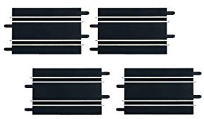 Carrera 4007486616561 20061656 20061656-Halbe Geraden (4), Schwarz, 171 mm
