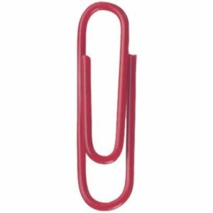 Alco Briefklammern 26mm kunststoffüberzogen rot VE=100 Stück