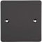 Schneider Electric Ultimate Flat Plate - Single Blank Plate, GU8210BN, Black Nickel