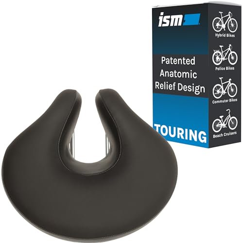 ISM Komfort-Fahrradsattel/Touren-Sattel, Schwarz
