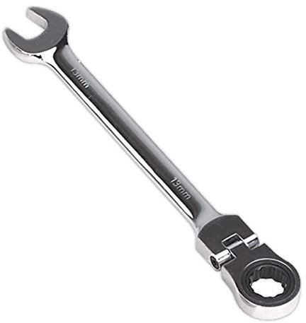 Sealey Fhrcw13 Flexi-Head Ratchet Combination Spanner 13Mm