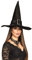 Boland 00900 - Hexenhut Kendra, schwarz, für Erwachsene, Hut, Kopfbedeckung, Zauberer, Hexe, Kostüm, Karneval, Mottoparty, Halloween