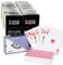 24 X Premium Poker Karten Pokerkarten 100 % Plastik Spielkarten Black Jack Skat - kleiner Index