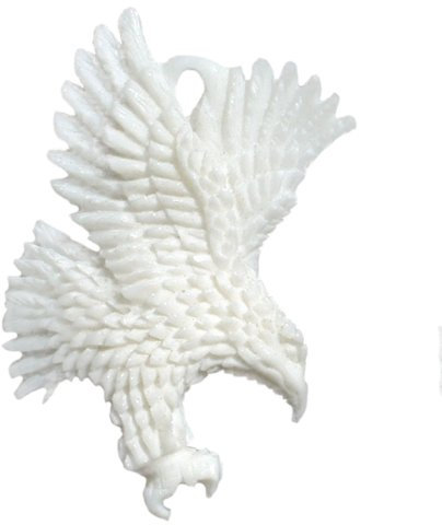 ISLAND PIERCINGS Handgefertigter Adler Amulett Anhänger inkl. Band PB031