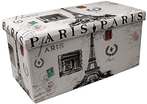Homestyle 00875 Ottoman Paris Folding, 76,5 x 38 x 38 cm
