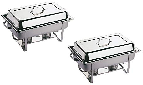 Profi SET 4x Chafing Dish 8x GN Behälter Warmhaltebehälter Speisewärmer