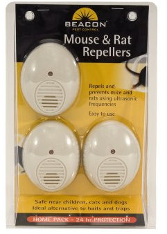RENTOKIL Mouse & Rat Repeller (Triple Pack) High-Frequency Sound Waves Designed To Be Irritating And Disorienting To Mice And Rats, Simply Plug It In And Enjoy A Rodent-Free Environment