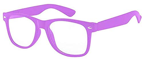 Boolavard Rétro Vintage couleur unisexe Punk Geek Classic style Nombre Zéro Effacer Objectif Lunettes de soleil