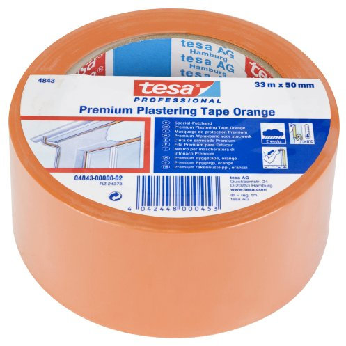 tesa Abdeckband Putzband Orange 33mx50mm ohne Umverpackung