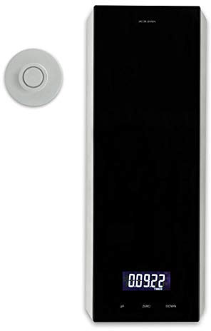 Jacob Jensen JBXTSO5 Küchenwaage mit integrierter Zeitschaltuhr, Schwarz