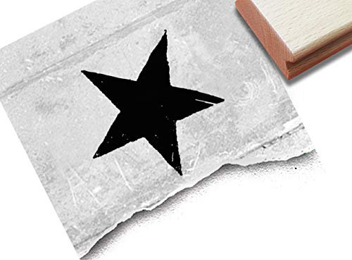 Stempel Weihnachtsstempel VINTAGE STERN - Bildstempel Weihnachten Karten Geschenkanhänger Geschenk Weihnachtsdeko - zAcheR-fineT